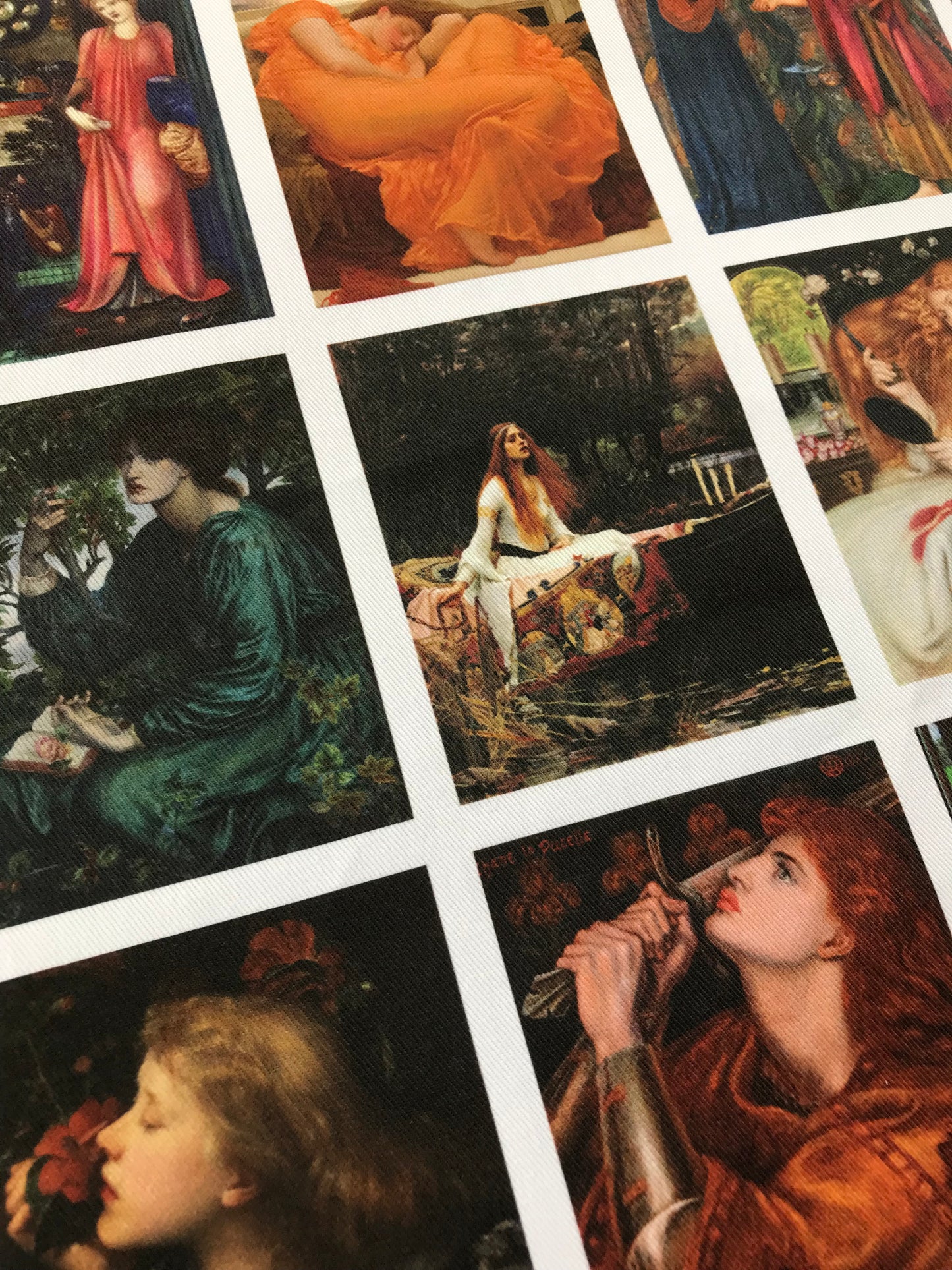 9 x MINI Vintage Art Fabric Prints | Pre Raphaelite | NEW LUXURY FABRIC