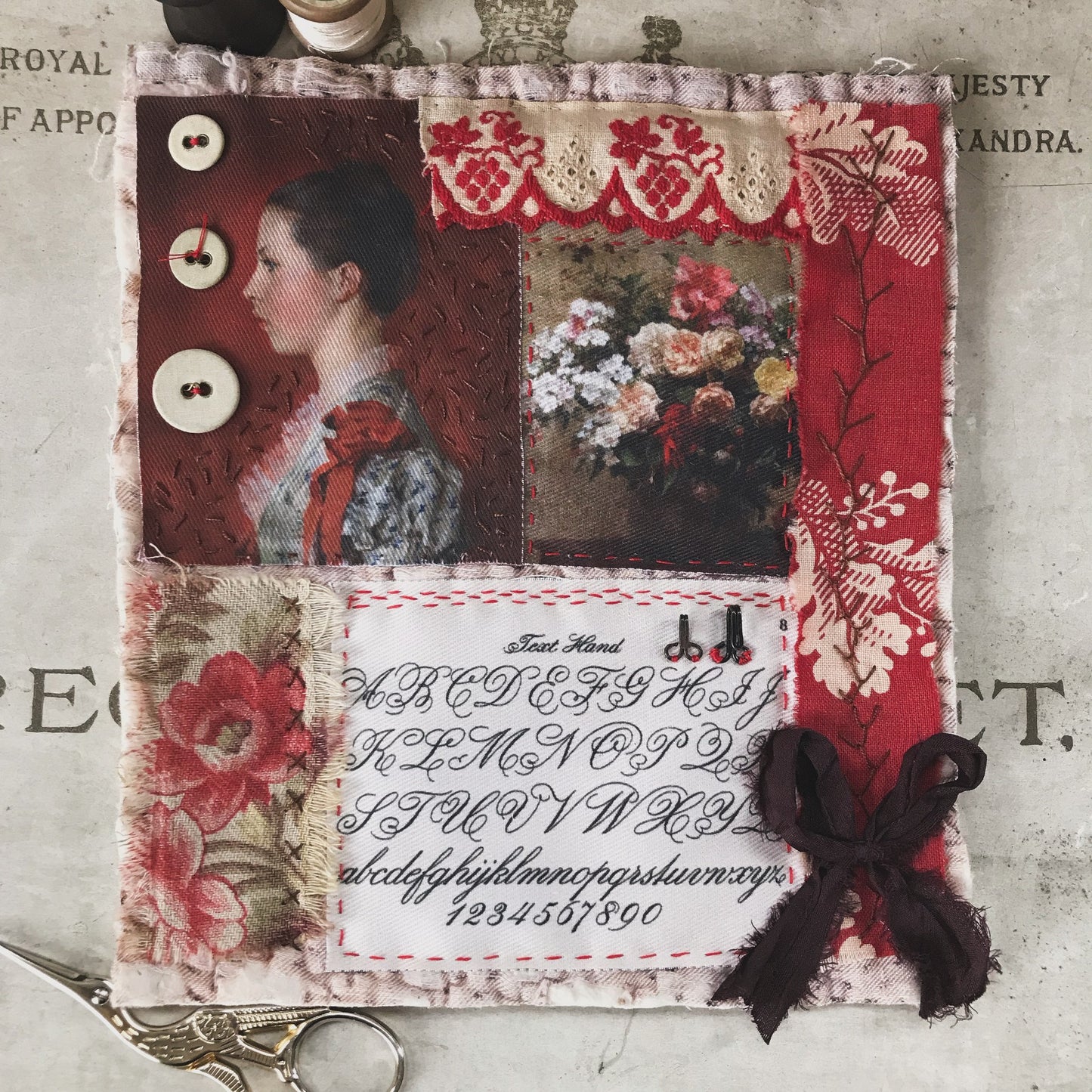 9 x MINI Vintage Art Fabric Prints | Henri Fantin-Latour Florals | NEW LUXURY FABRIC