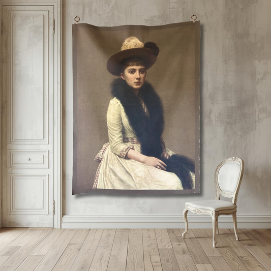 Vintage Art Textile Panel | Sonia