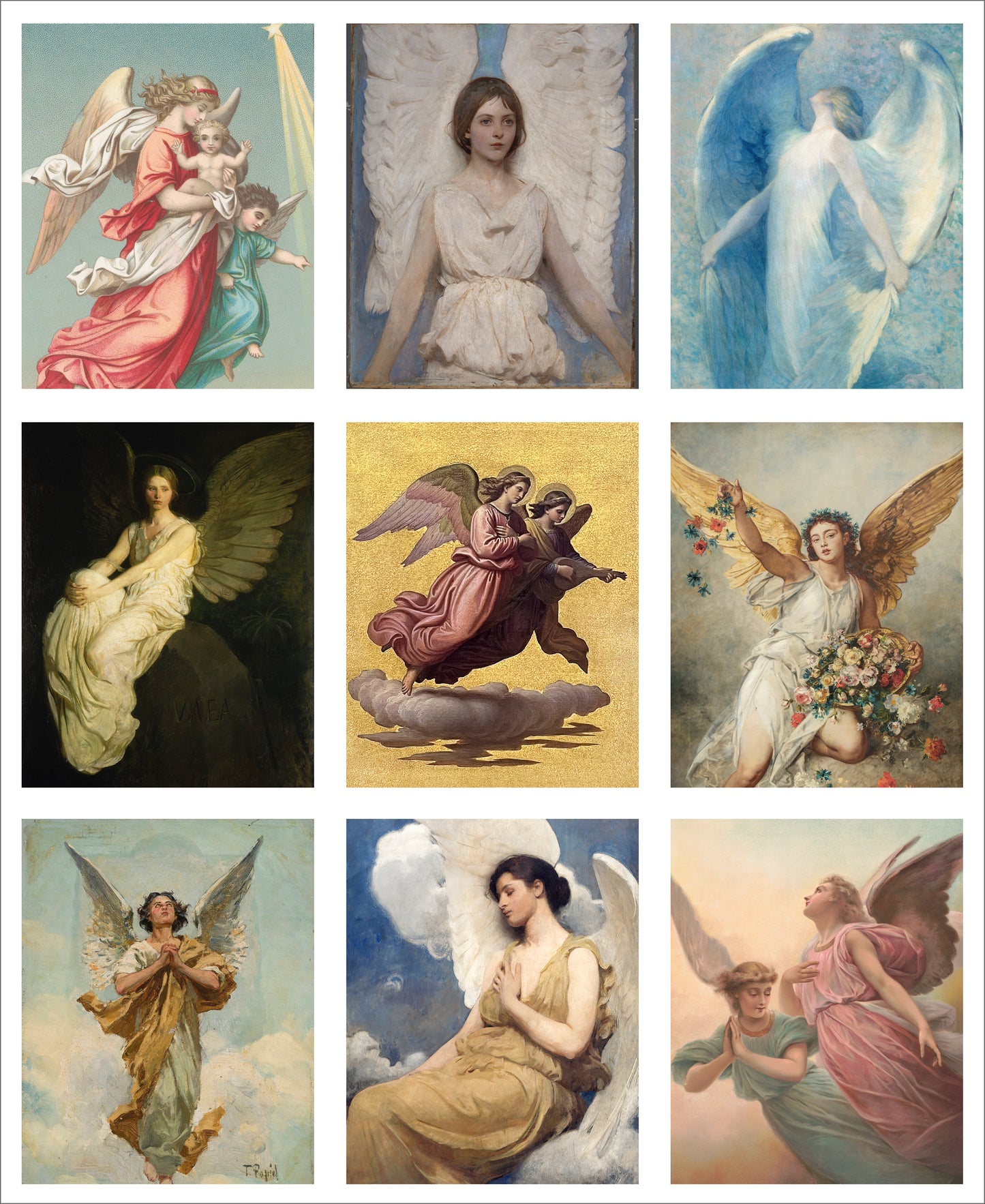 9 x MINI Vintage Art Fabric Prints | Ethereal | NEW LUXURY FABRIC