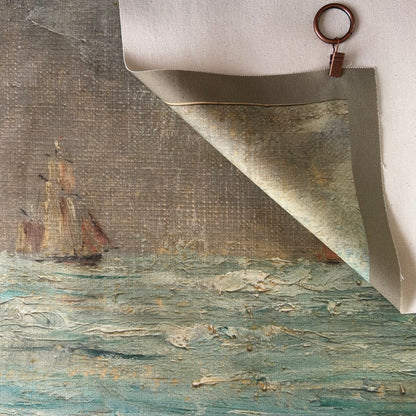 Vintage Art Textile Panel | Coast