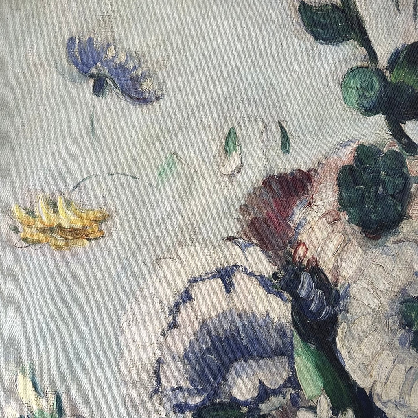 Vintage Art Textile Panel | Rococo Vase