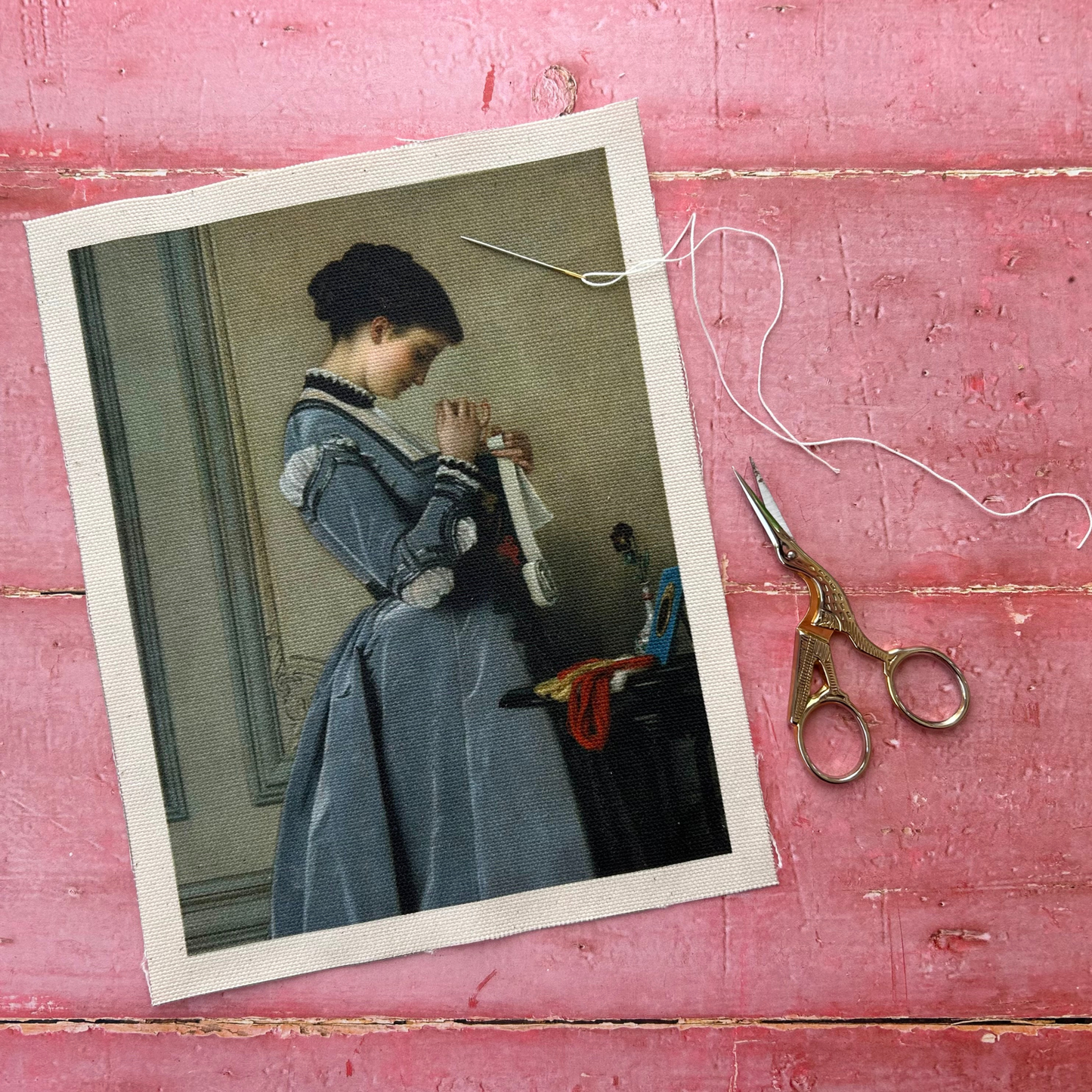 Complimentary LIMITED EDITION Vintage Art Fabric Print | Penelope