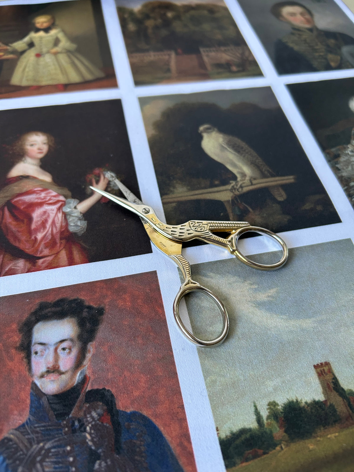 Set of 9 Mini Vintage Art Fabric Prints | The Curiosity Cabinet