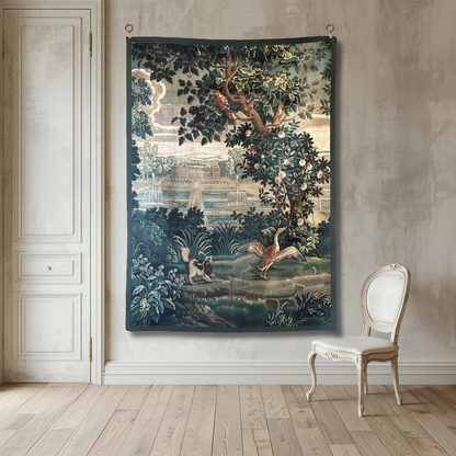 Vintage Art Textile Panel | Verdure