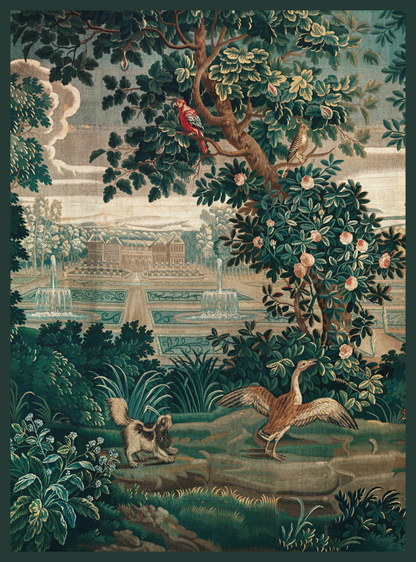 Vintage Art Textile Panel | Verdure