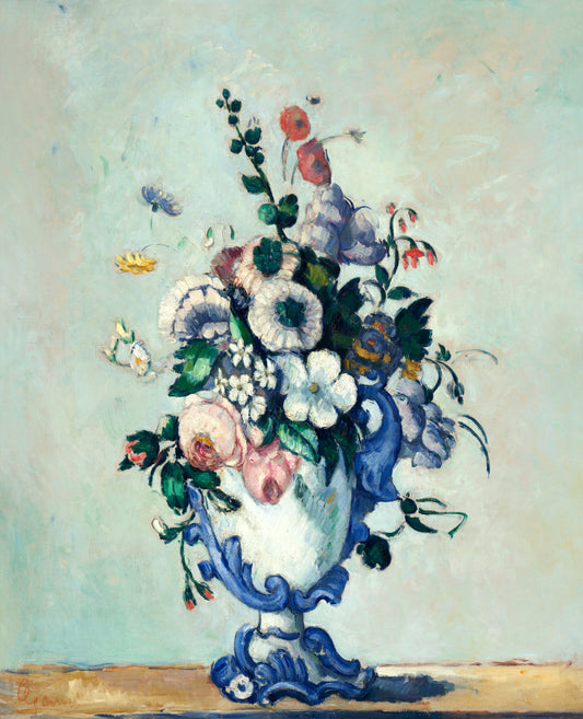 Complimentary LIMITED EDITION Vintage Art Fabric Print | Rococo Vase